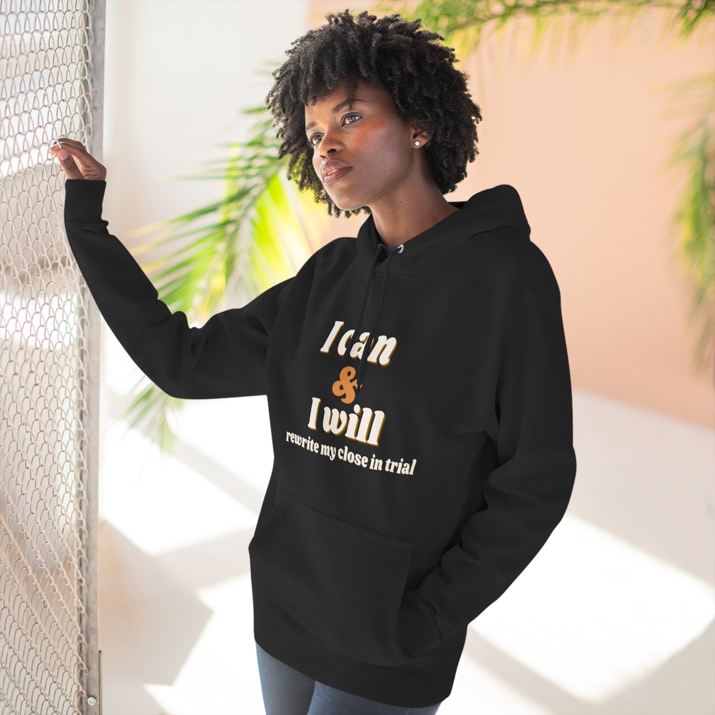 Rewrite my Close Three-Panel Fleece Hoodie