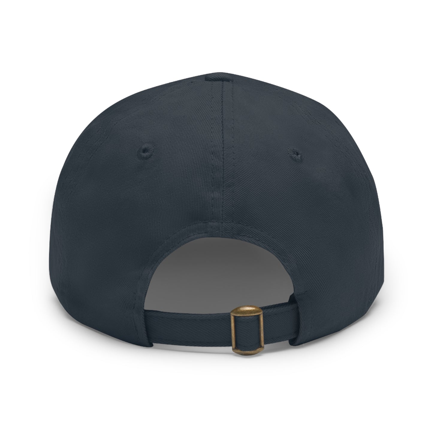 Salty Dad Hat with Leather Patch (Rectangle)