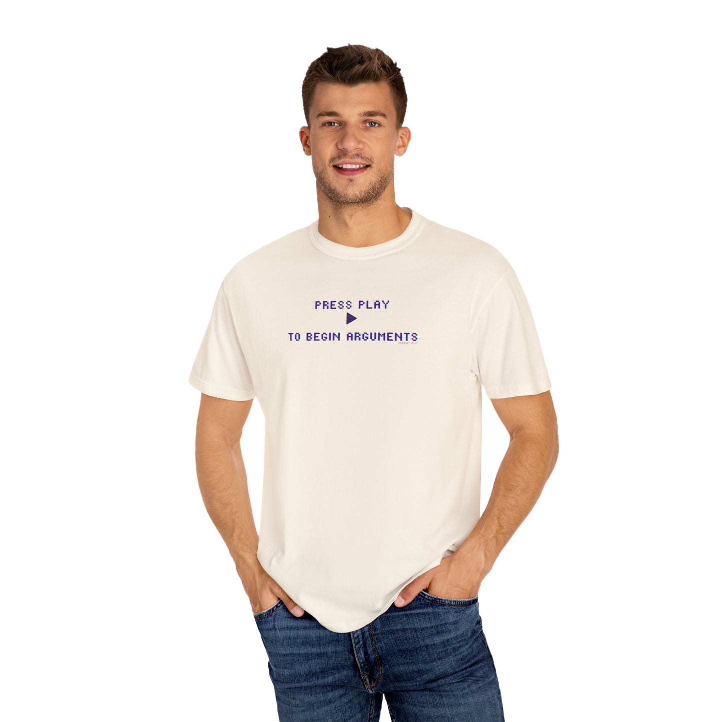 Begin Arguments Unisex Garment-Dyed T-shirt