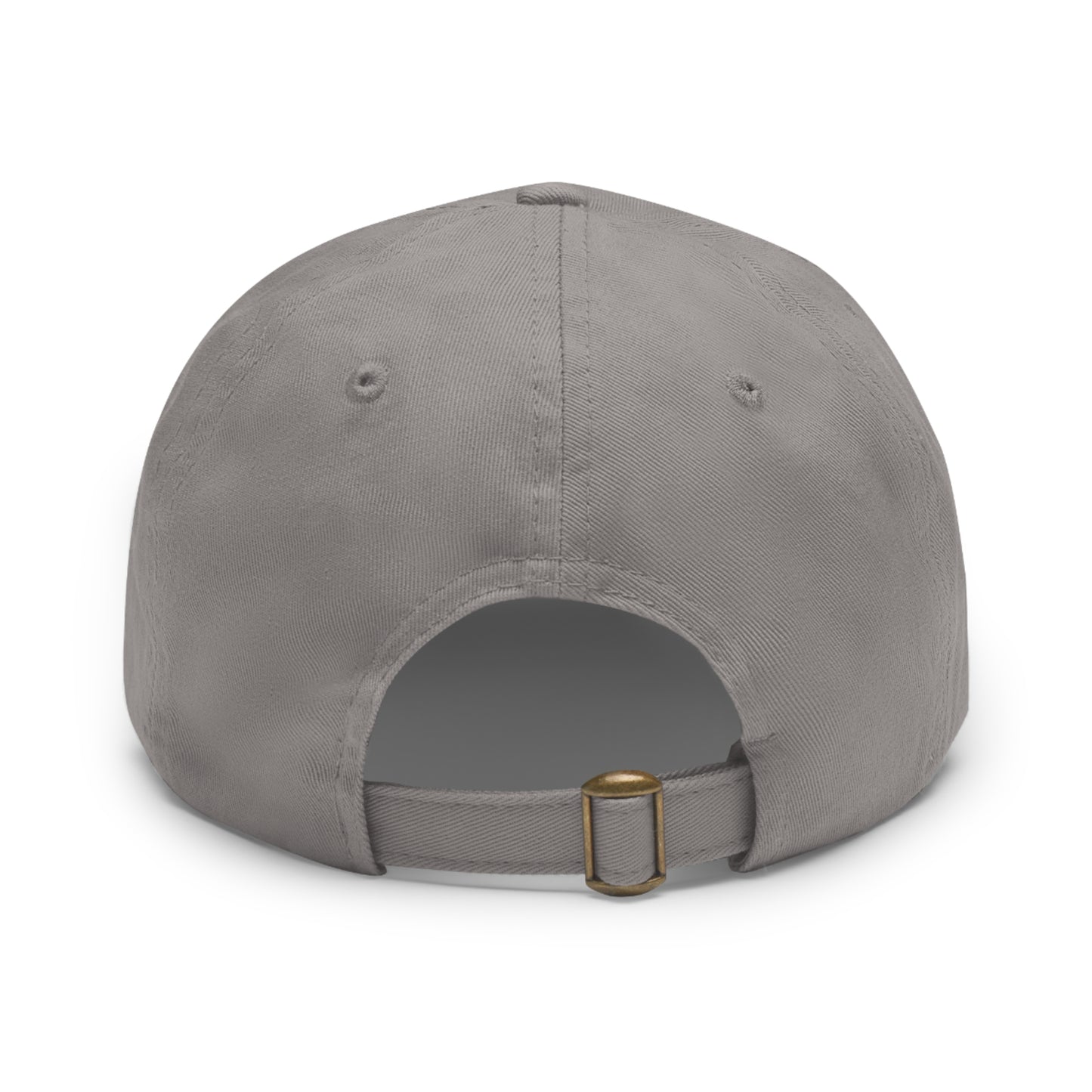 Salty Dad Hat with Leather Patch (Rectangle)