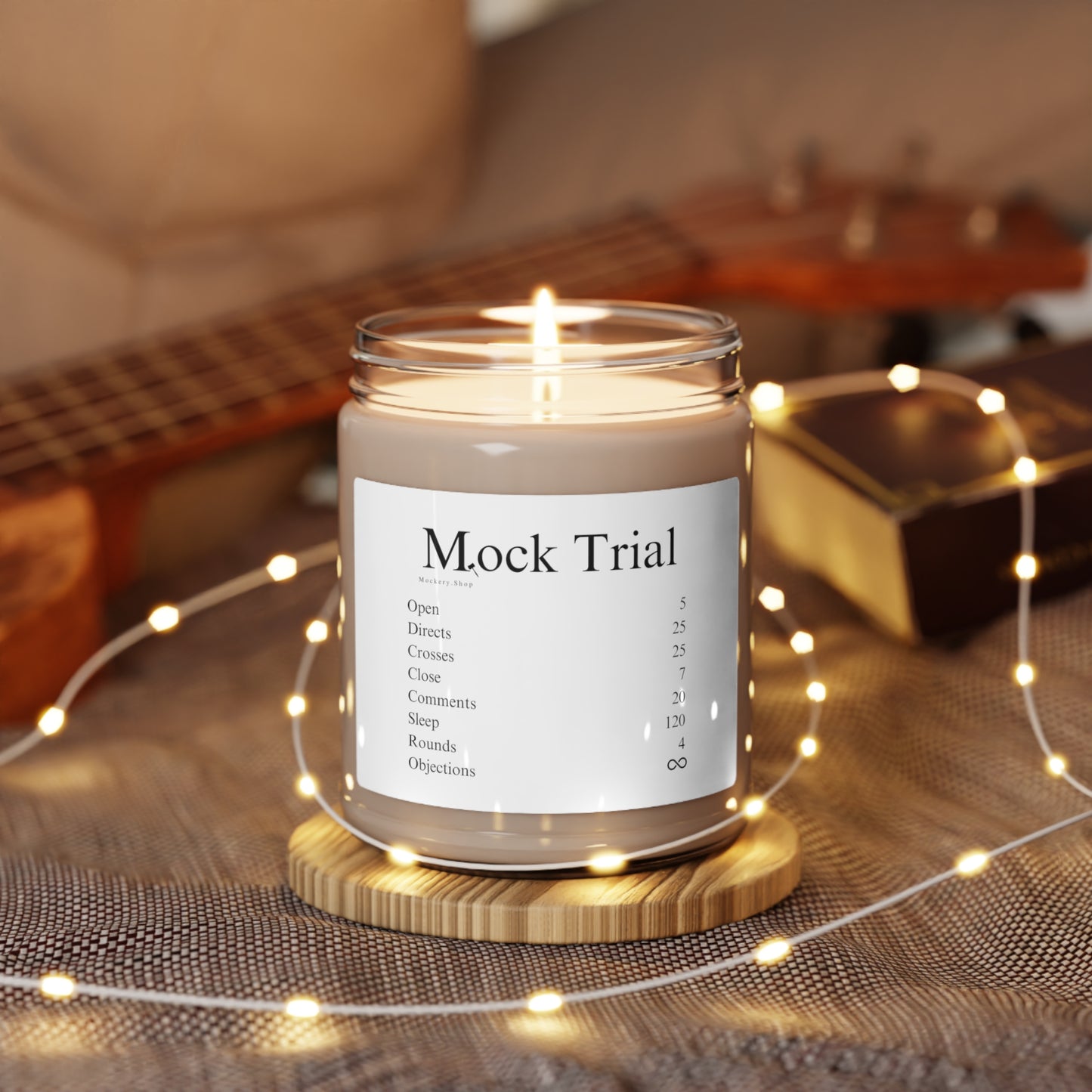 Mock Trial Ingredients Scented Soy Candle, 9oz