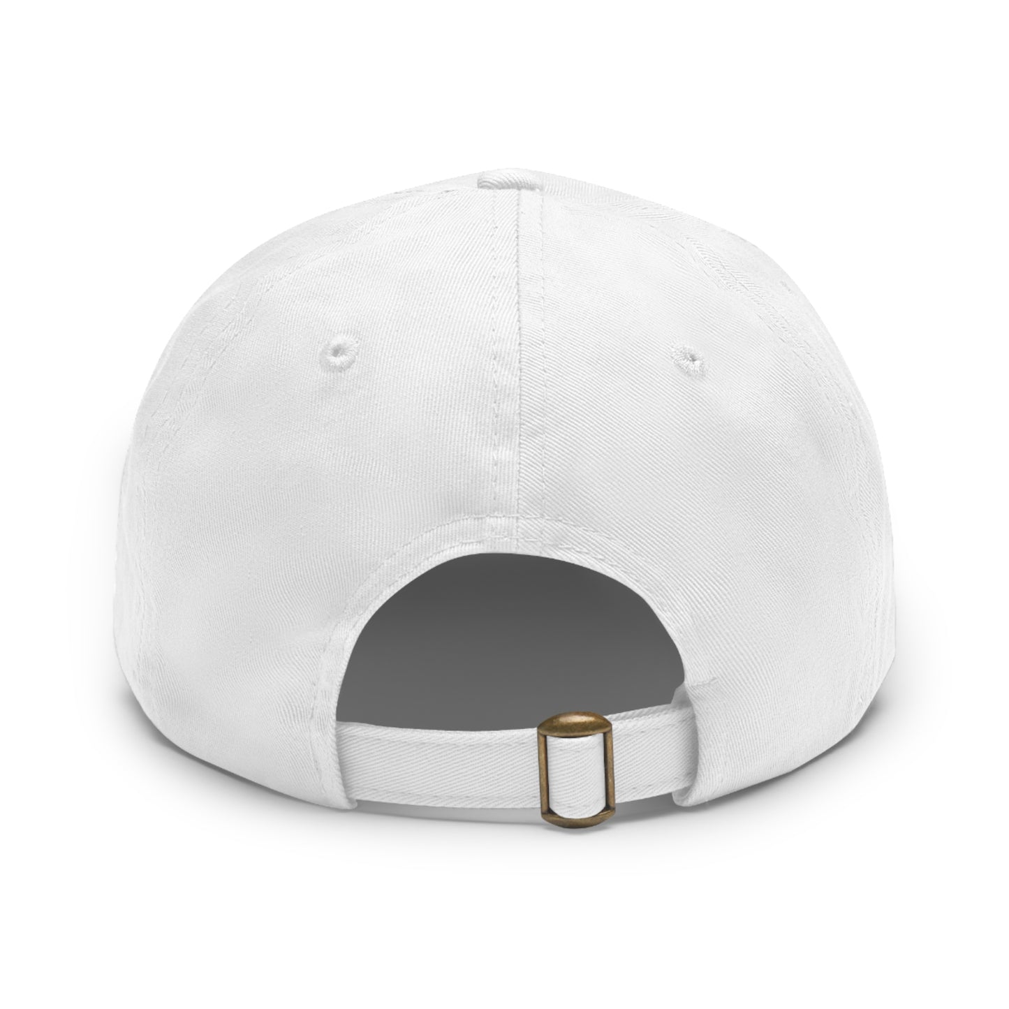 Salty Dad Hat with Leather Patch (Rectangle)