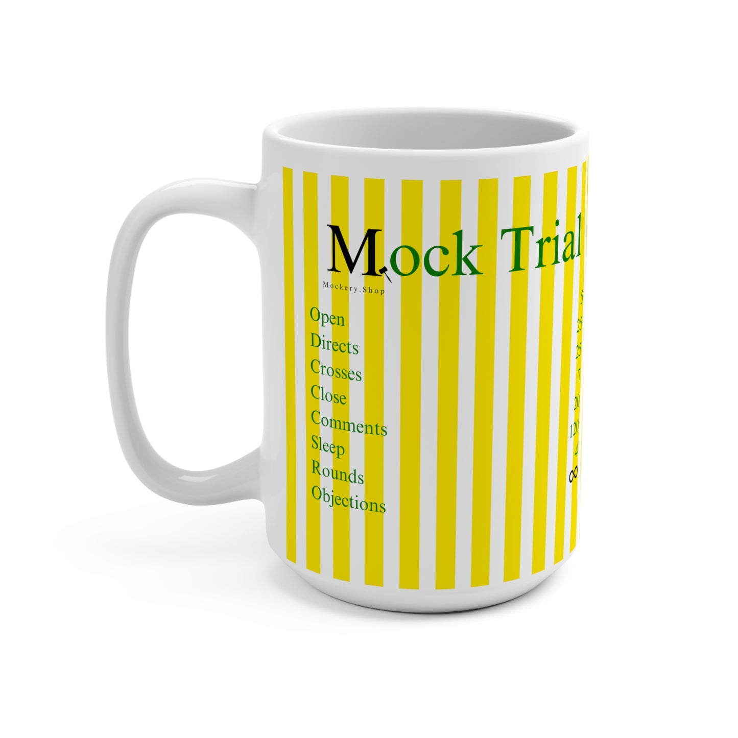 Mock Trial Ingredients Mug 15oz (GY)