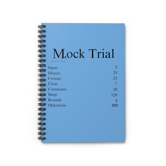 Mock Trial Ingredients Spiral Notebook - Ruled Line