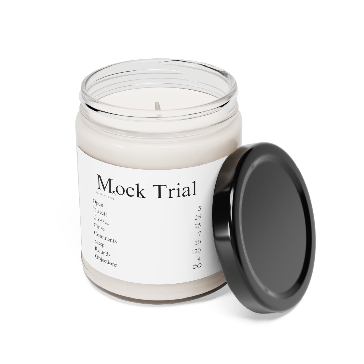 Mock Trial Ingredients Scented Soy Candle, 9oz